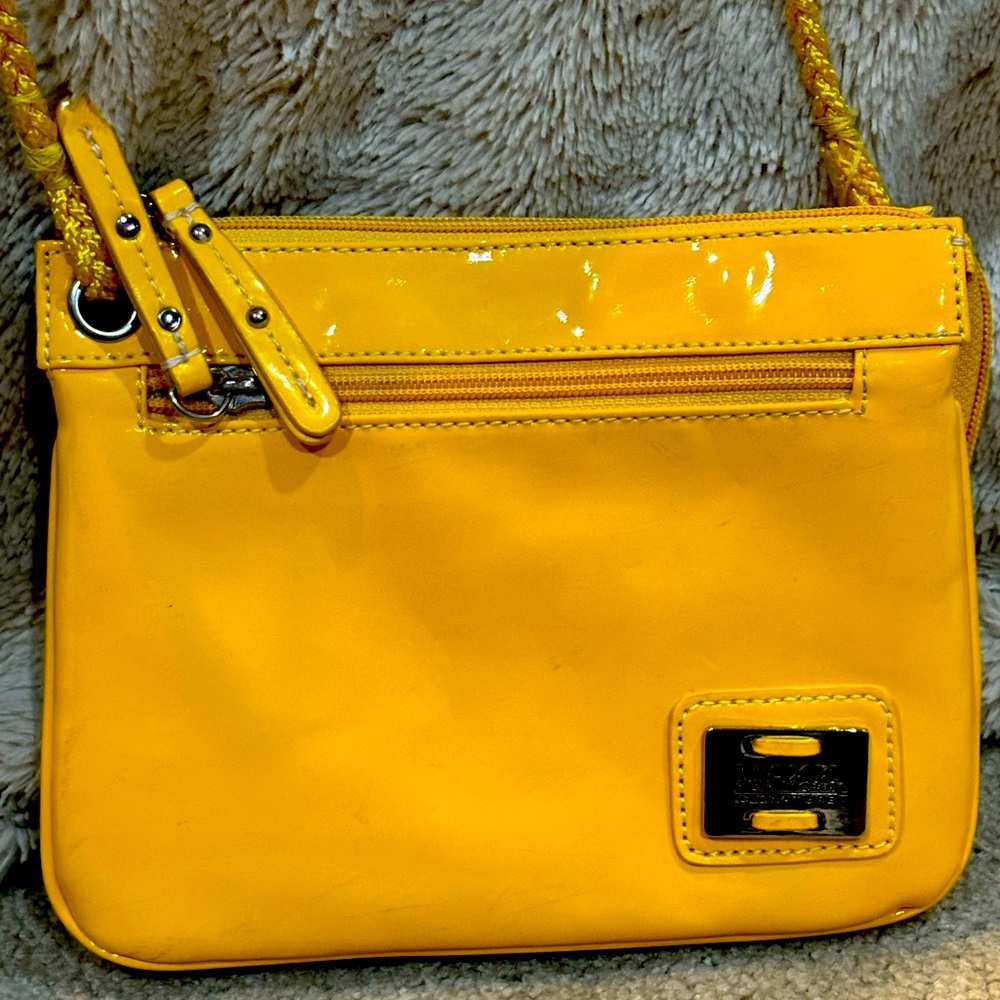 Yellow Maxx New York Signature Crossbody Purse.